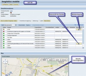 SAP Transportmanagement per Smartphone 