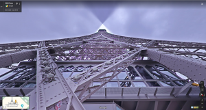 Wer selsbst noch nie auf den Eiffelturm war: Mit Street View kann man einen Blick darauf werfen