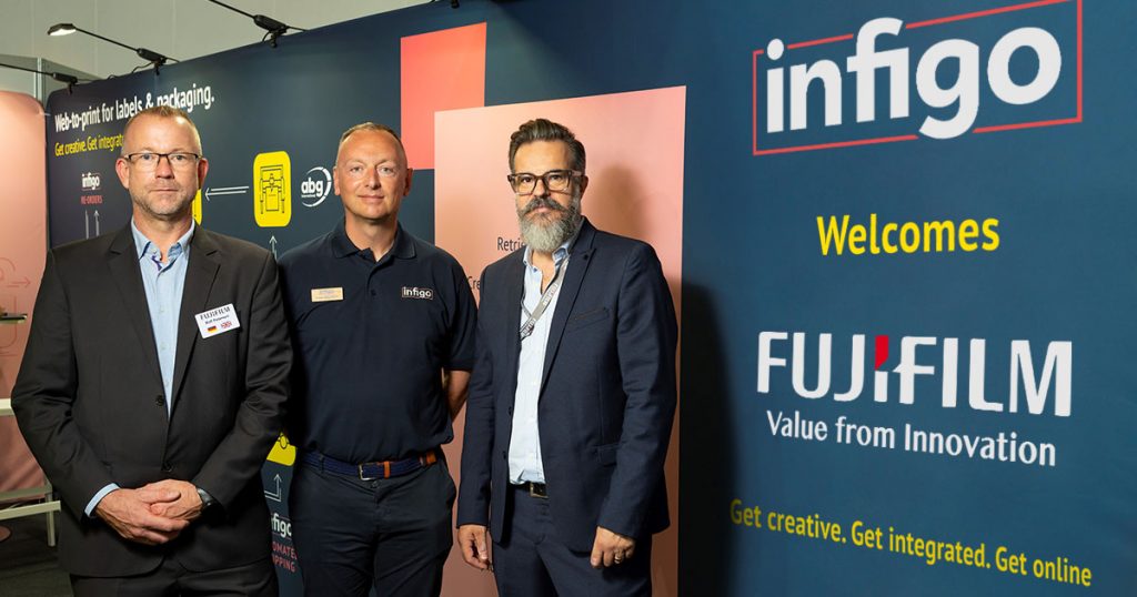 Ralf Petersen (Fujifilm), Paul Bromley und Christopher Minn (Infigo)