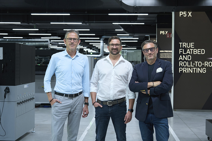 Christian Harder, Johann Strozzega und Christoph Gamper